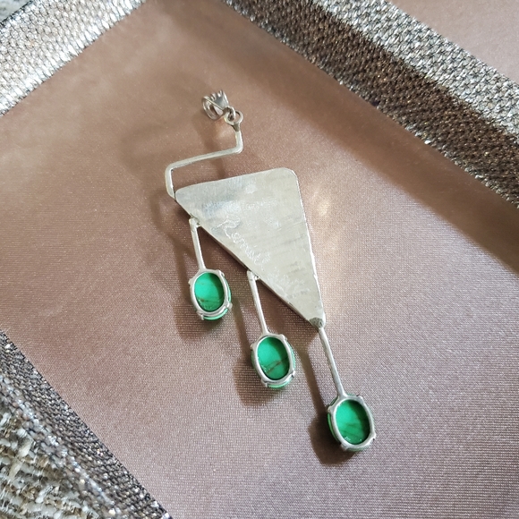 Sterling Artisan Gemstone Pendant - Picture 6 of 8